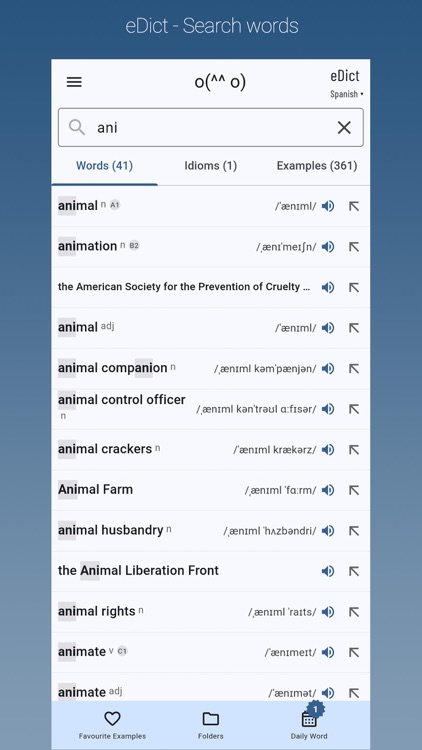 eDict - English Dictionary