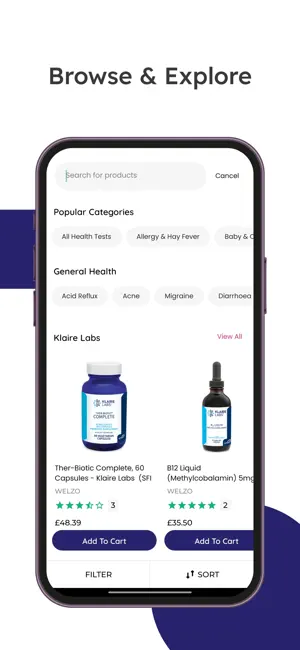 Welzo: Supplements & Vitamins screenshot 2