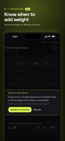 RepPlanr: Gym Workout Tracker iPhone screenshot