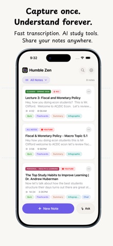 Humble Zen: AI Lecture Notes Screenshot 2 of 8