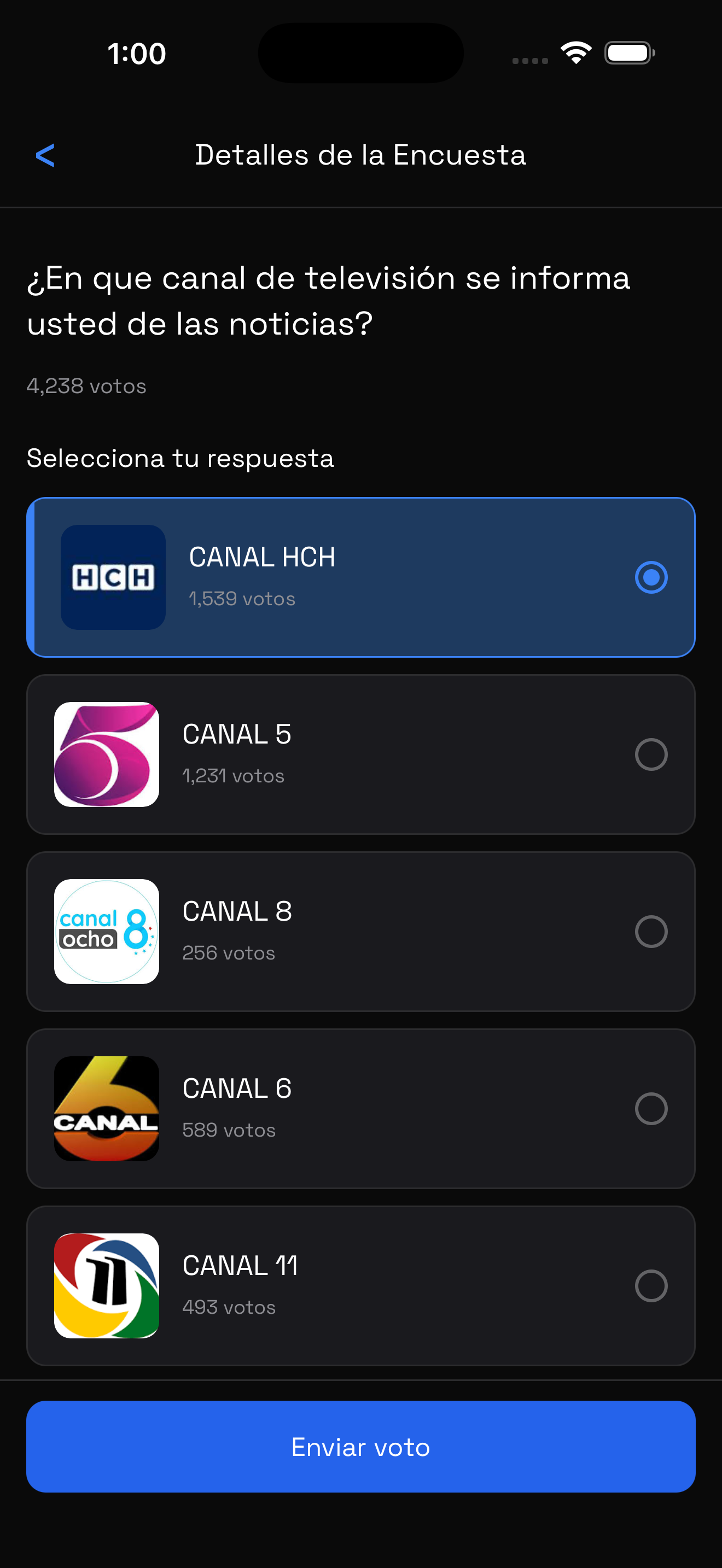 Encuestas HCH-ESMEC screenshot 3