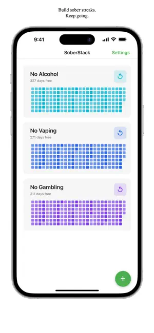 SoberStack: Sobriety Tracker screenshot 1