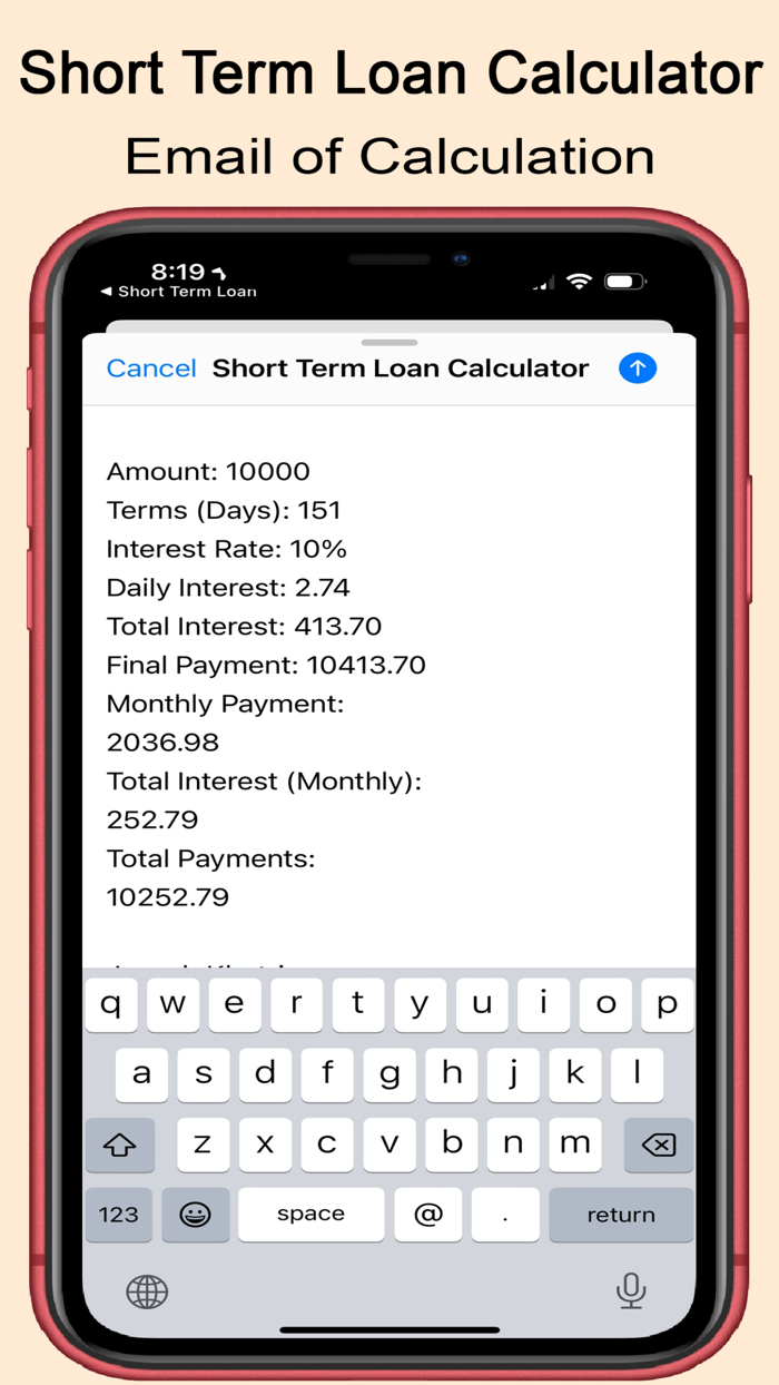 Short Term Loan Calculator