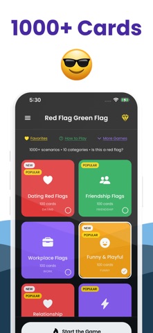 Red Flag: Couple Questions iPhone screenshot