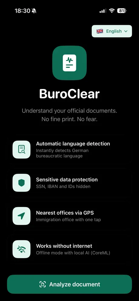 BueroClear screenshot 2