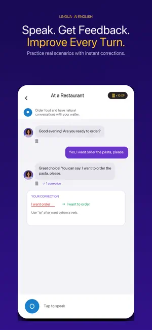 Lingua - AI Learn English screenshot 1