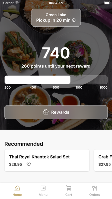 Noi Thai Cuisine To Go iPhone screenshot 1 - Food & Drink app
