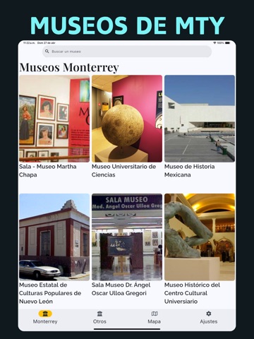 Museums of Monterrey iPad screenshot