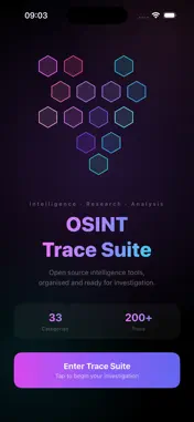 OSINT Trace Suite screenshot 1
