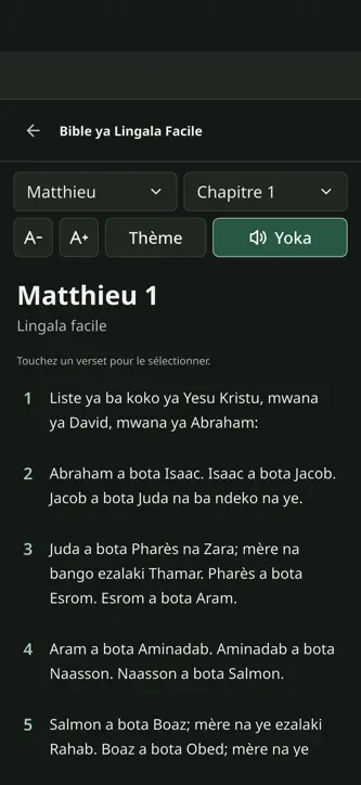 Bible Lingala Facile screenshot 3
