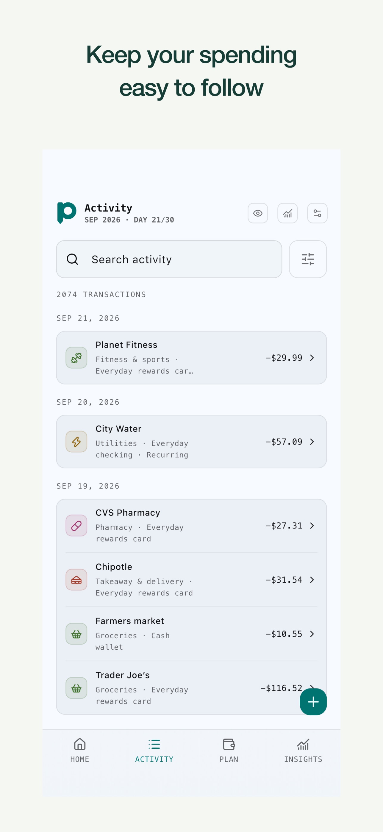 Screenshot 3 of Plumb Budget & Expense Tracker