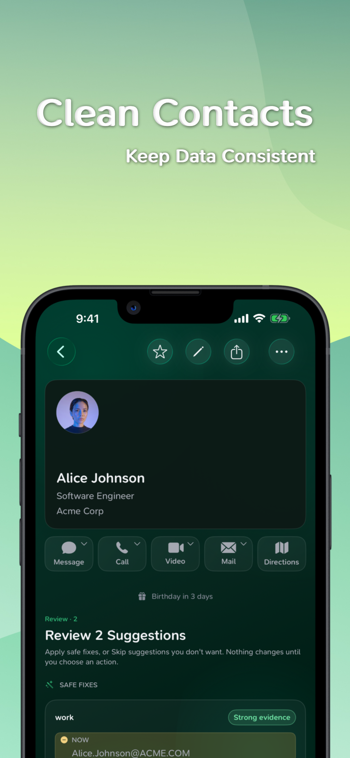 Cadre Contacts screenshot 3