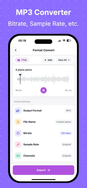 MP3 Converter: Audio Extractor screenshot 2