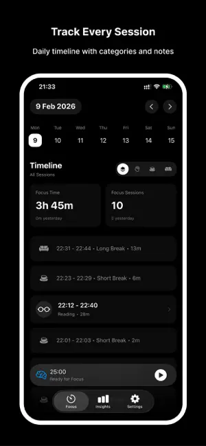 Liquid Focus - Pomodoro Timer screenshot 2