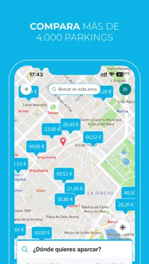 Captura de pantalla de Onepark, ¡Reserva Tu Parking! en iPhone 3