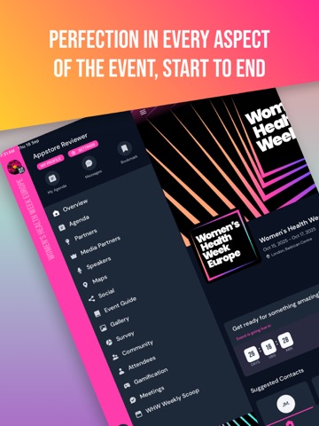 Women's Health Week iPad screenshot