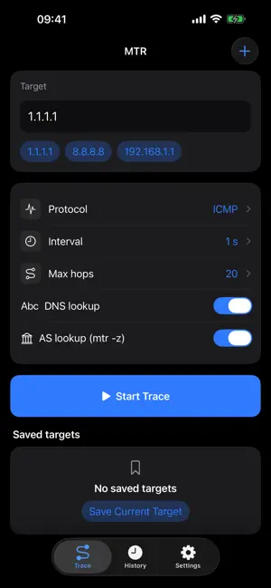 MTR - Network Trace screenshot 1