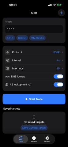 MTR - Network Trace Screenshot 1 of 2