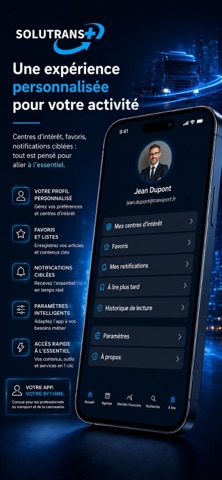 Solutrans + iPhone screenshot