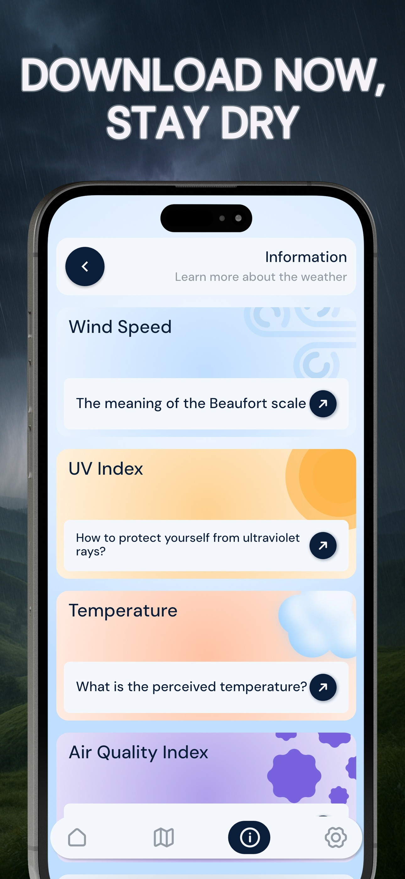 Live Weather: UV & Wind Alerts screenshot 7