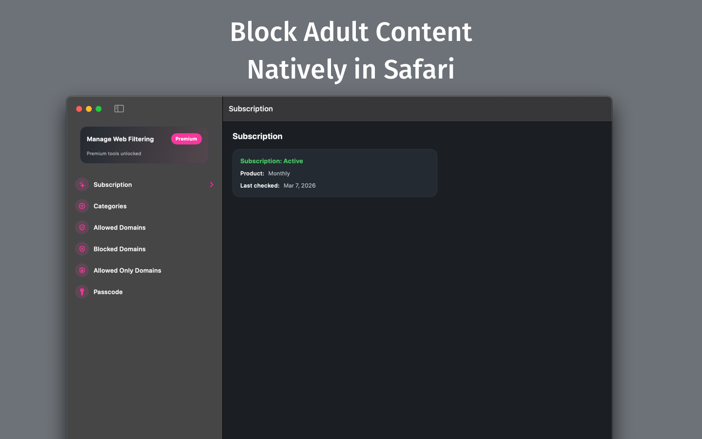 Web Filter for Safari: Blocker screenshot 6