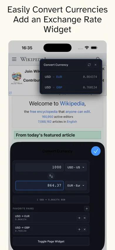 Convert Currency for Safari screenshot 1