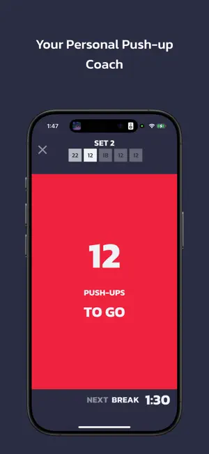 PushPush: AI Push-Up Coach screenshot 1