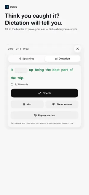 Dollim: Real English Listening screenshot 3