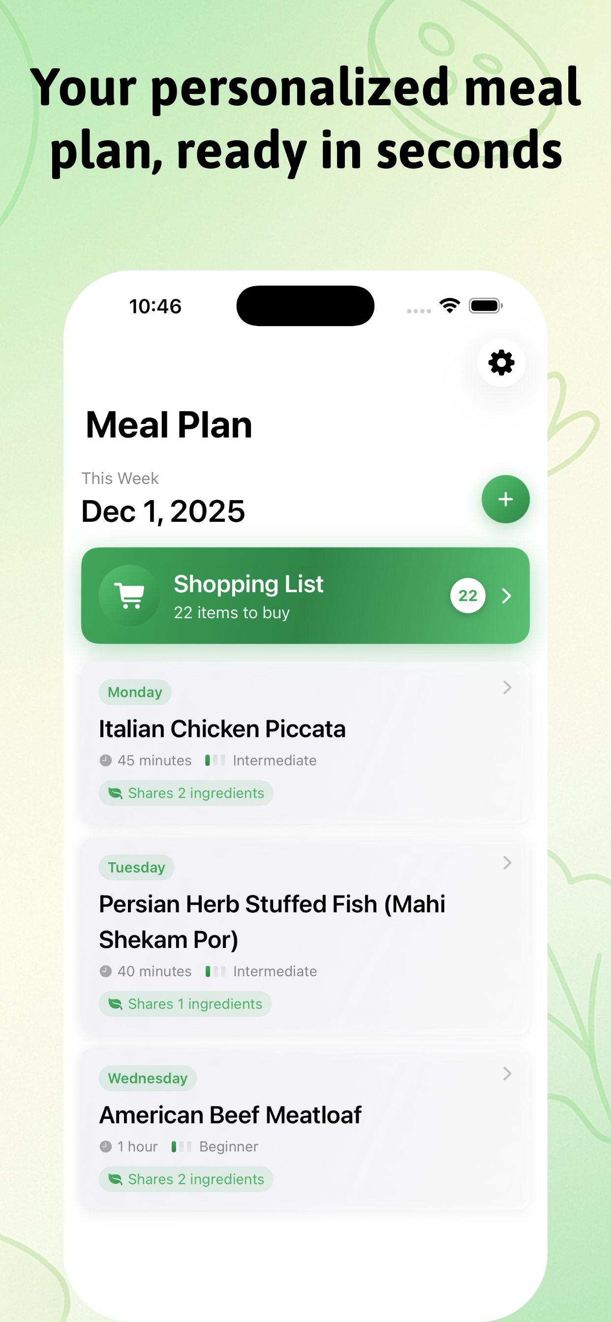 GoodPlate:A Smart Meal Planner screenshot 2