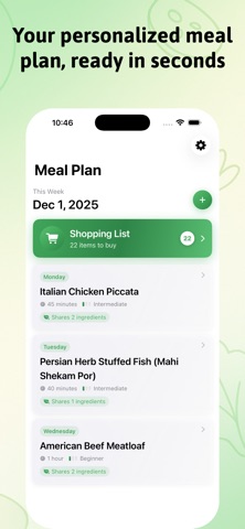 GoodPlate:A Smart Meal Planner screenshot