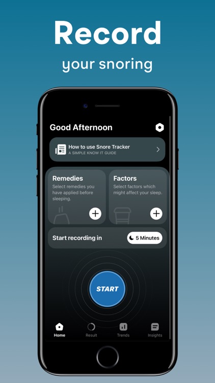 Snore Tracker : Record Snoring