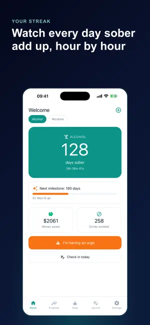 Sobriety Tracker & Sober Days screenshot 1
