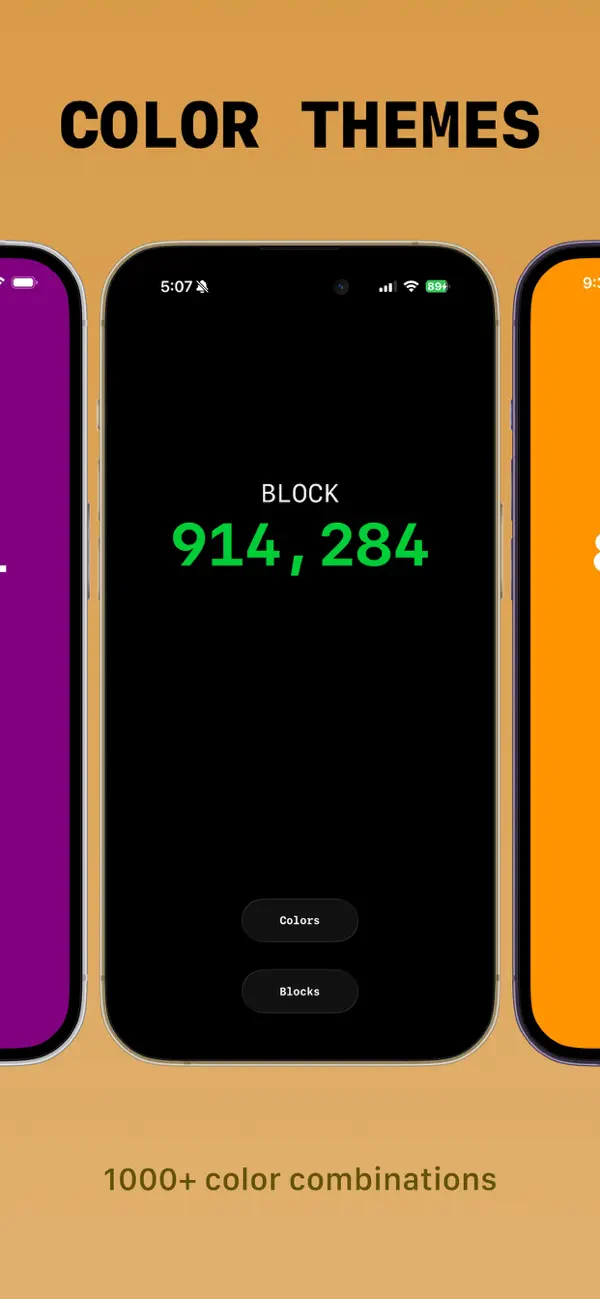 Block Screen: Bitcoin Widgets iPhone App Screenshot 6 – Finanzen