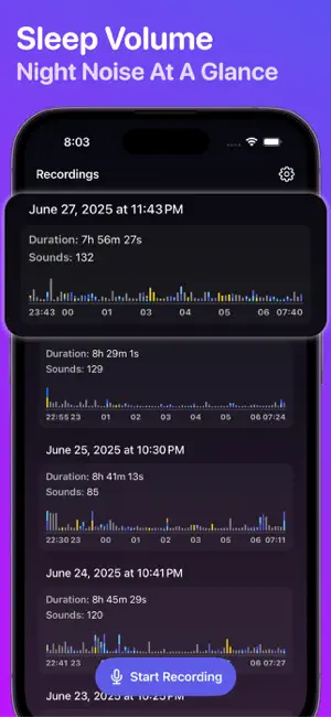 Sleep Recorder - Somnio screenshot 4