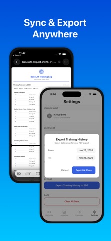 BaseLift: Workout Tracker Screenshot 7 of 8