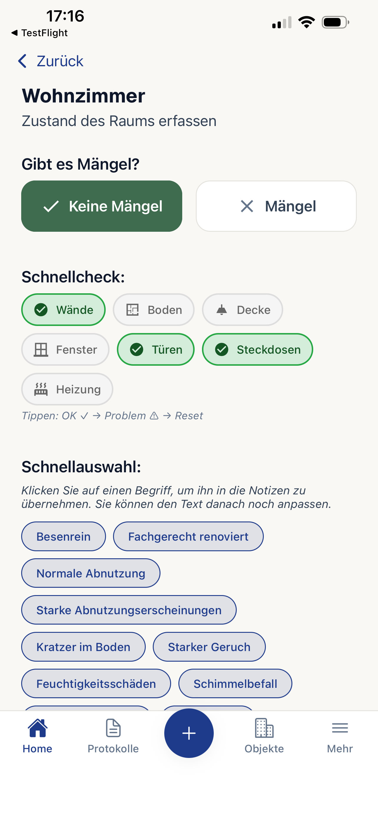 WohnungsCheck Protokoll screenshot 5