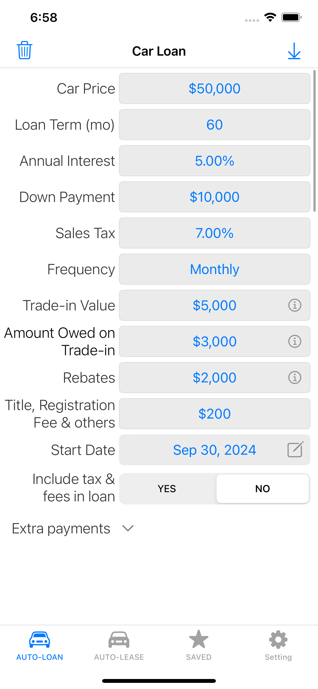 Auto Loan Calculator- Car Calc