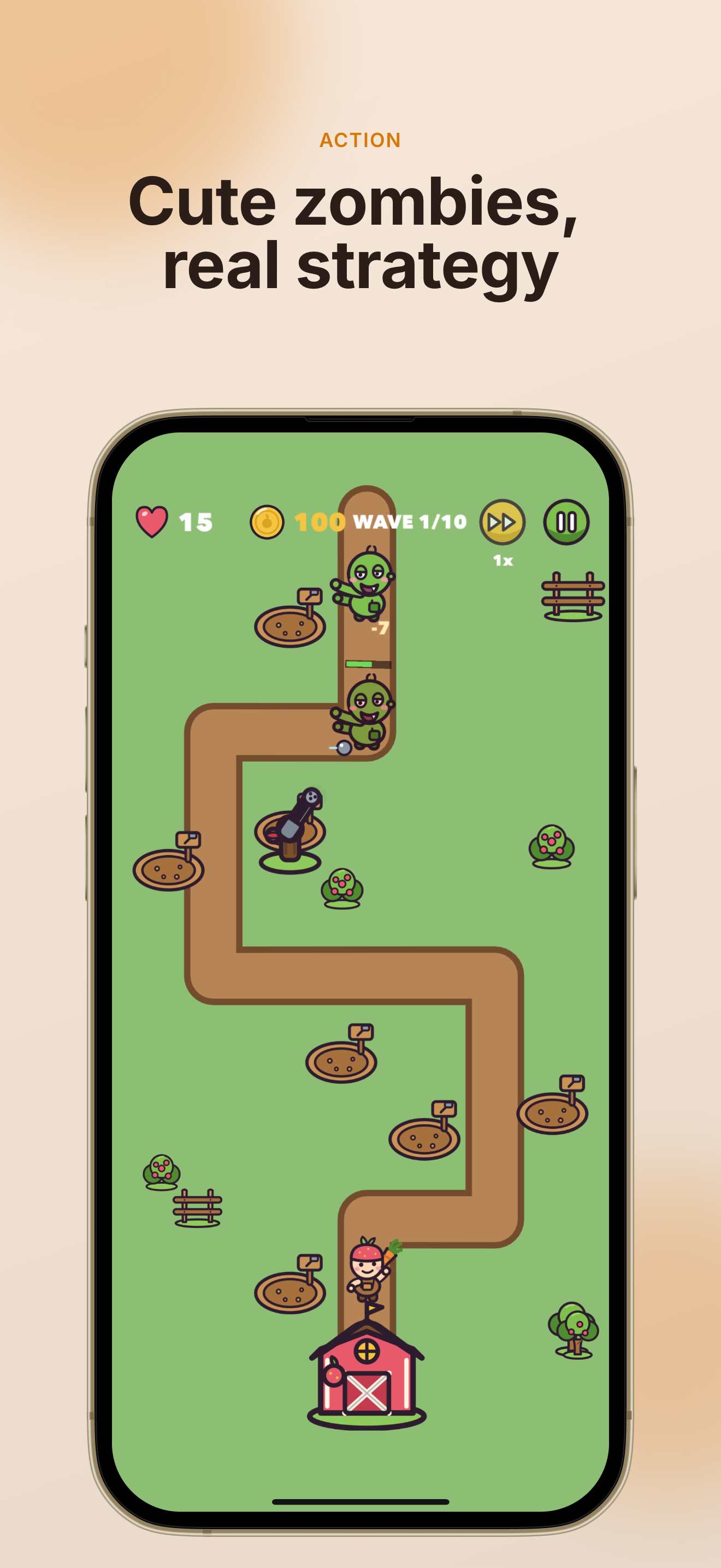 Zomberry Defense: Zombie TD screenshot 2