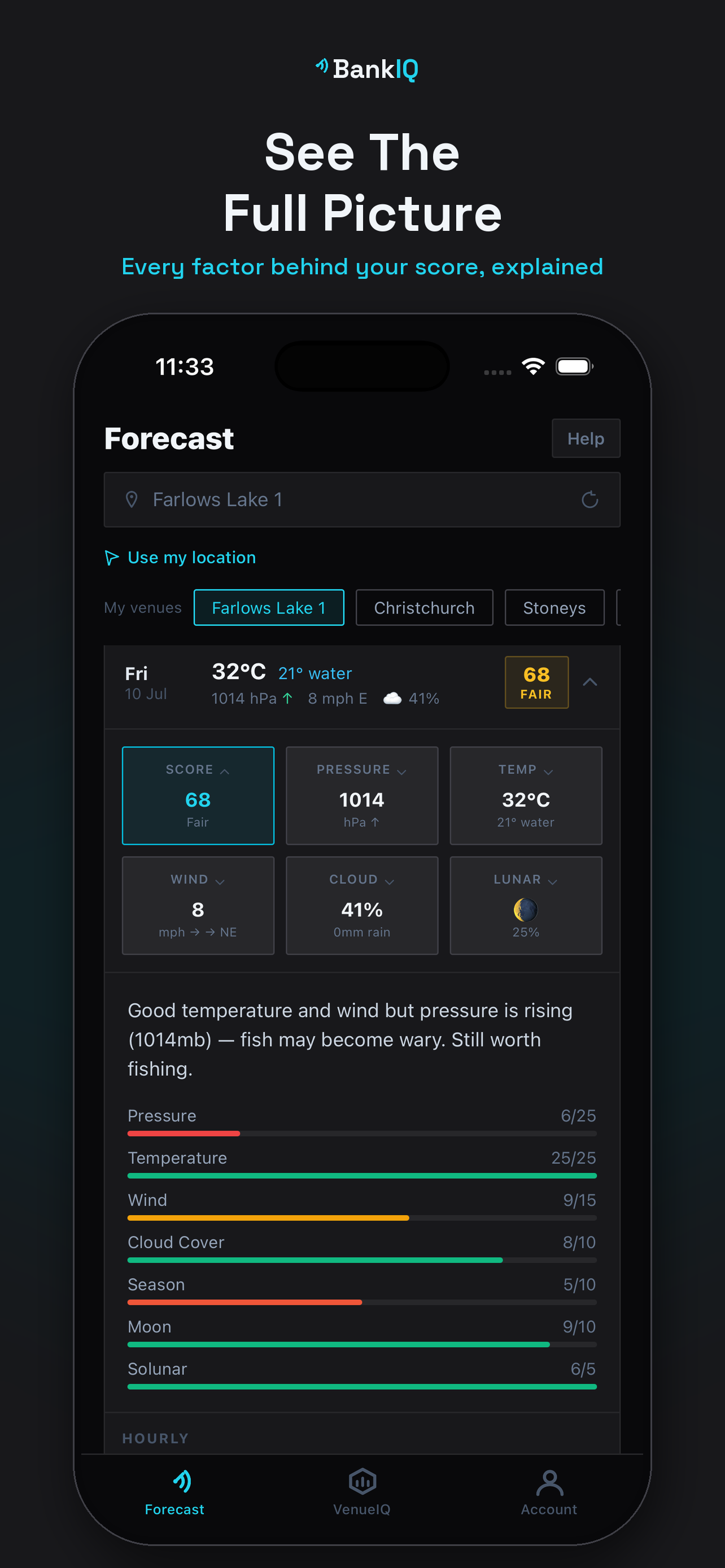 BankIQ: Carp Fishing Forecast screenshot 2