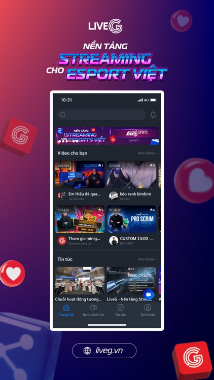 LiveG - VTC Esports screenshot-4