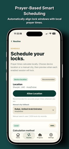 Adhkar Lock iPhone screenshot
