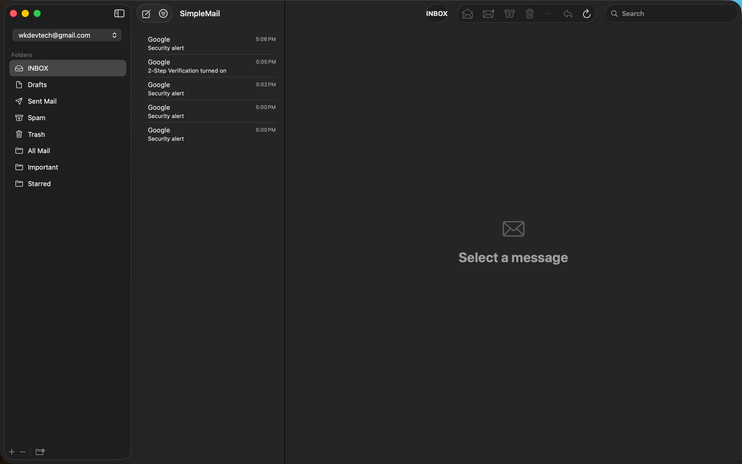 SimpleMail by WK screenshot 8