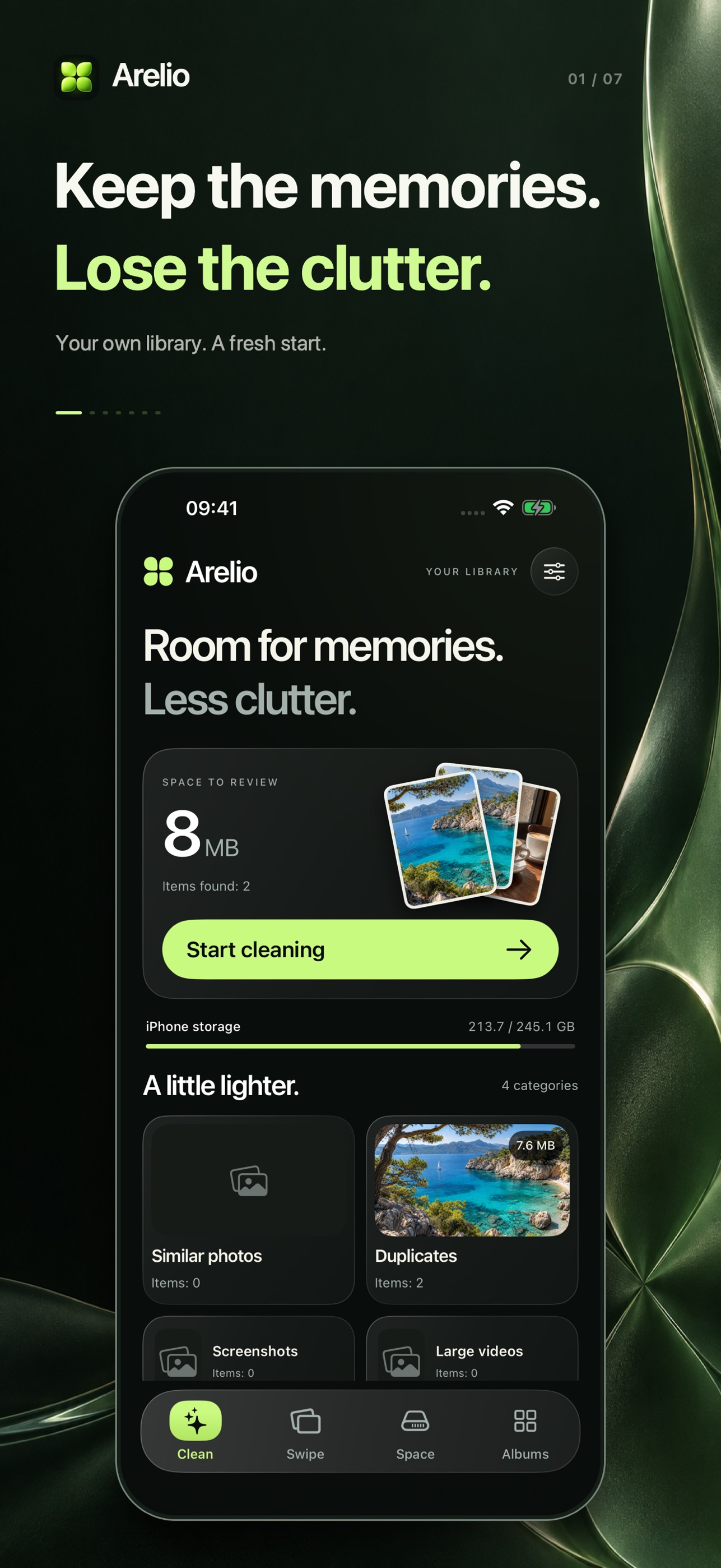 Screenshot 1 of Arelio: Photo Cleaner