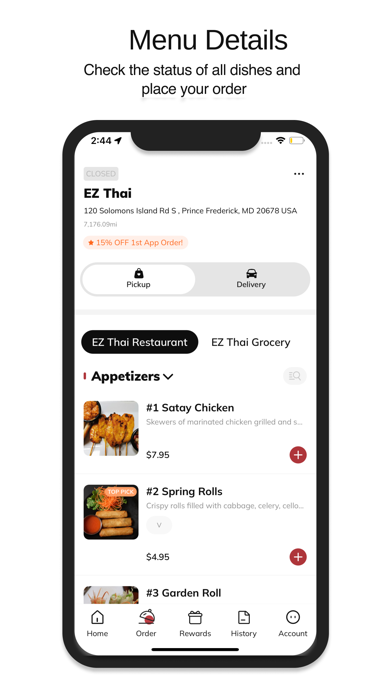 EZ Thai Restaurant Screenshot