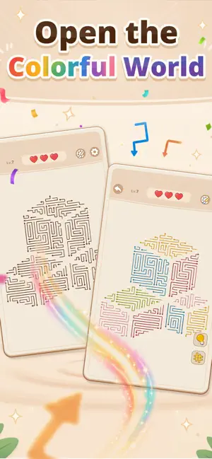 Amaze Away: Arrow Puzzle Games screenshot 1