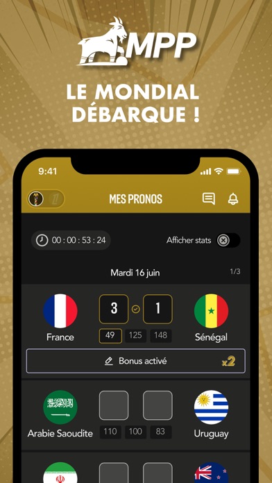 Screenshot #1 pour Mon Petit Prono