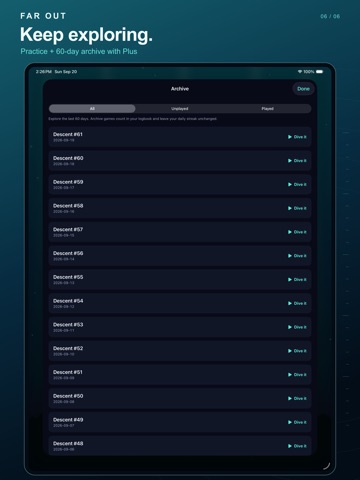 Farout - Krillion Trivia Dive iPad screenshot