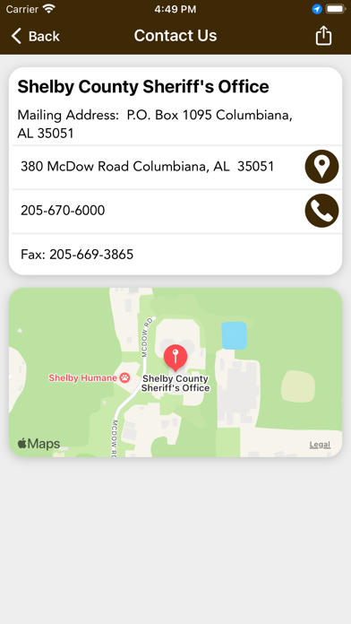 Shelby County Sheriff AL Screenshot