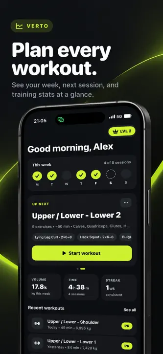 Verto: Gym Workout Tracker screenshot 3