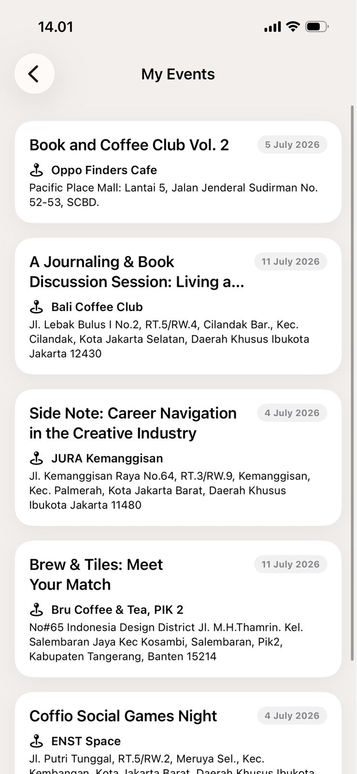 Coffio – Cafes & Events screenshot 3